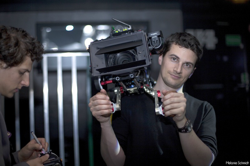 Nino Leitner using a Vocas prototype rig for the F55 with their terrific wooden handles