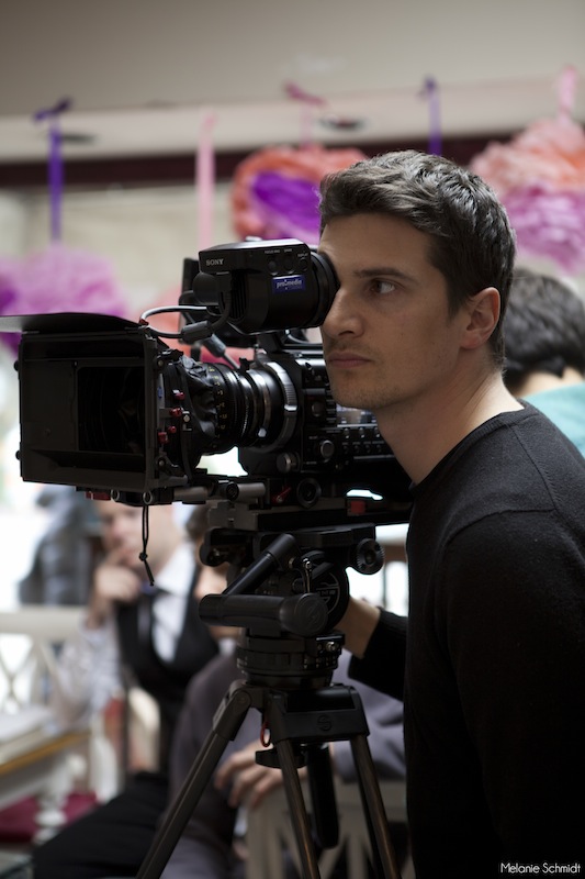 Director of photography Nino Leitner operating the Sony F55
