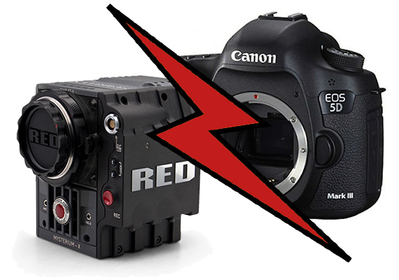 Red Scarlet vs. Canon 5D mark III RAW