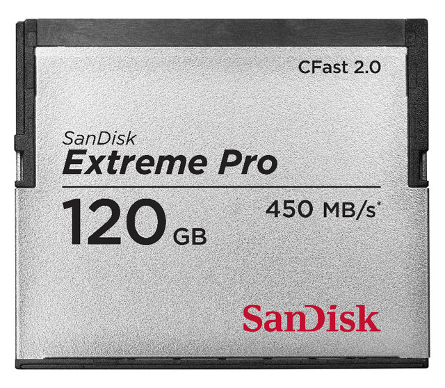 What is Sandisk's new CFast 2.0 memory card?