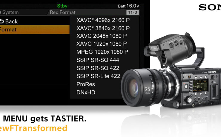 Sony announces ProRes and DNxHD support for F5 & F55