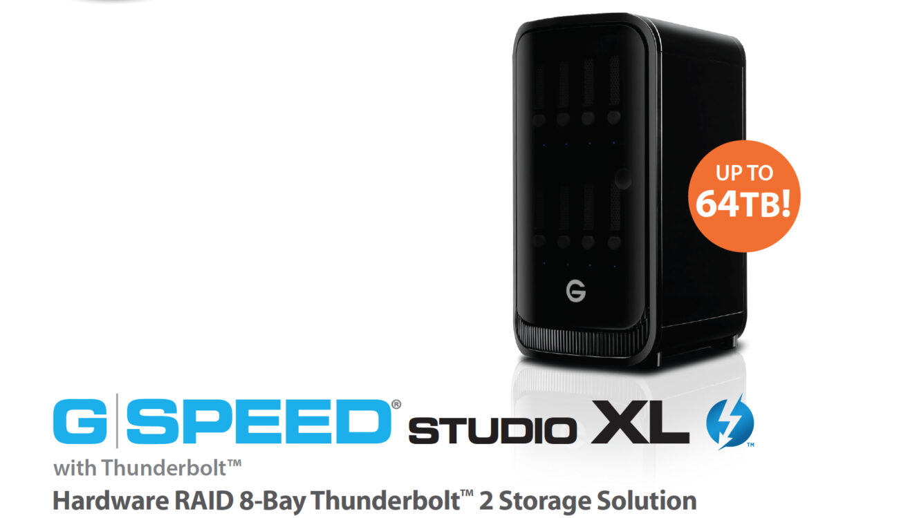 G-Technology releases G-SPEED STUDIO XL - 64TB 8-Bay Thunderbolt 2