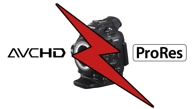 Which is better? Canon C100 internal AVCHD vs ProRes compared