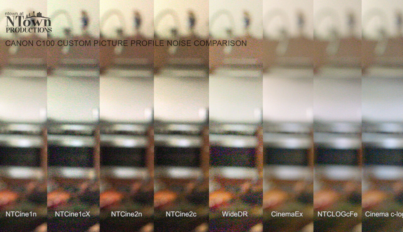Canon C100 / C300 Custom Picture Profile Noise Comparison