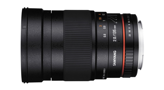 Samyang 135mm f/2.0 Lens Announced
