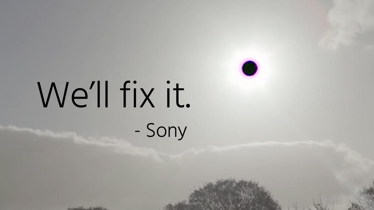 Sony fixing the Sony a7S II Black Sun Bug