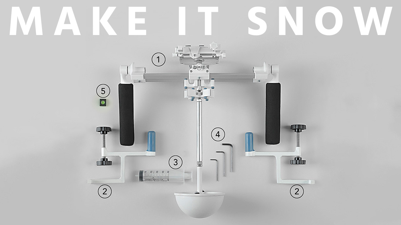 Snow Camera Stabilizer - Mechanical Gimbal with a Water Tank