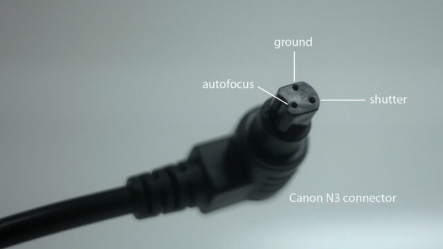 intervalometer hack - Canon N3 connector