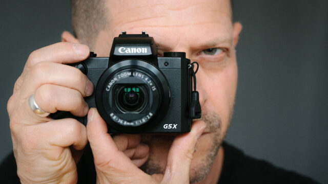Canon PowerShot G5 X in action