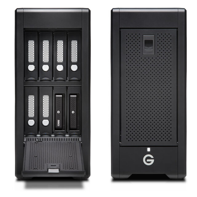 G-Technology Shuttle XL RAID with ev slots for expansion (2.5" hard drives or RED / CFast Card Readers)
