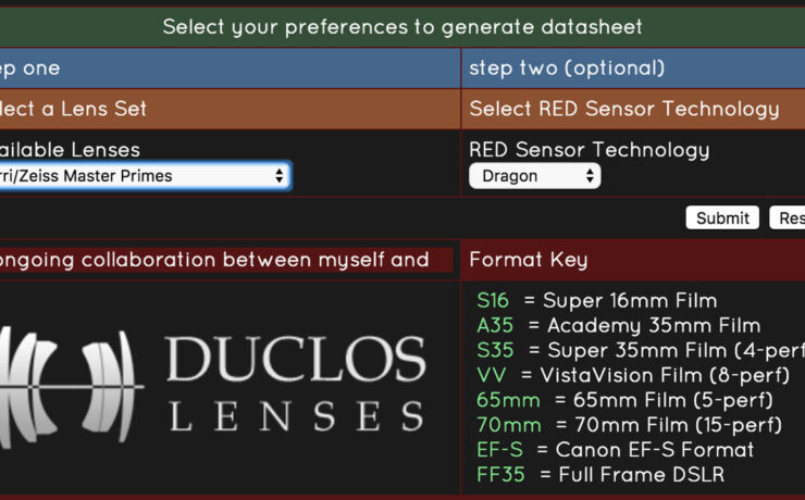 PHFX LensData for RED Users - Matches Lens Types with Sensors