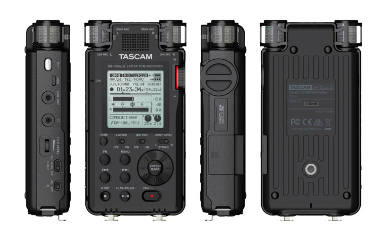 Tascam DR-100 Mk III Linear PCM Recorder Released