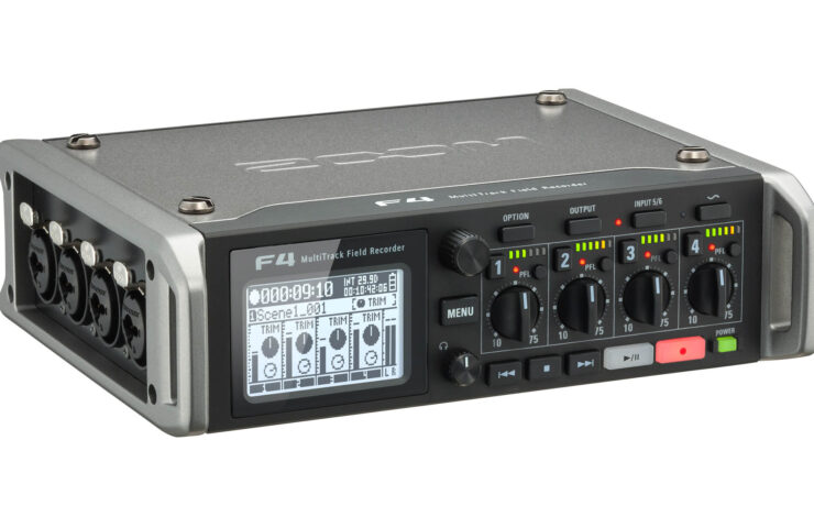 New Zoom F4 MultiTrack Field Recorder Announced