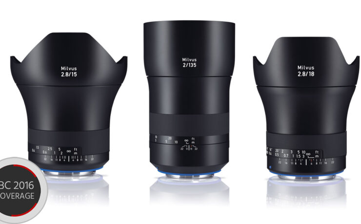 Zeiss Milvus Line up Expanded - 15mm f/2.8, 18mm f/2.8 and 135mm f/2.0