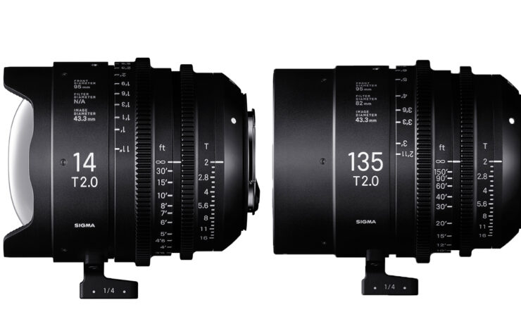 Sigma Announces 14mm and 135mm T2 FF High Speed Prime Cine Lenses