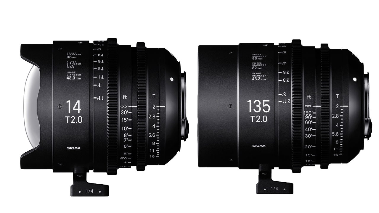 シグマが１４mmと135mm T2 FF プライムシネマレンズを発表