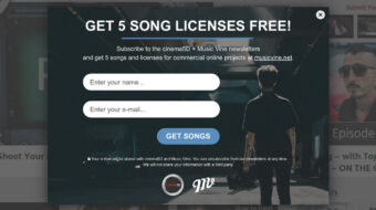 Music Vine Giveaway - 5 Free Songs & Licenses for Commercial Web Projects