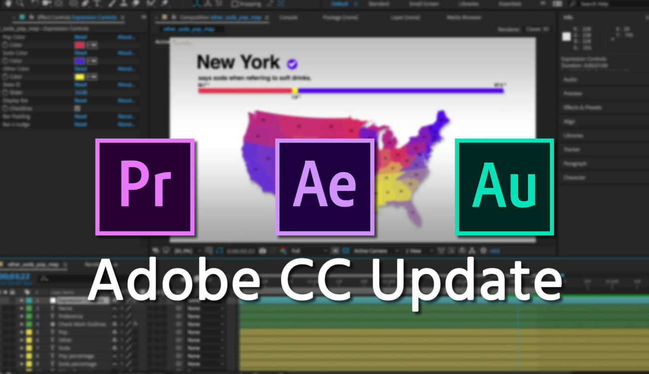 Adobe CC Update Adds additional Video Editing, Graphics and Audio Improvements