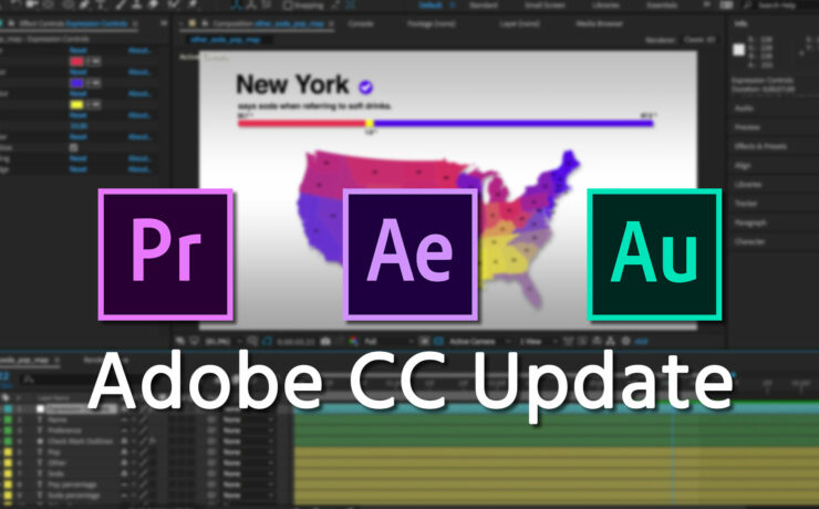 Adobe CC Update Adds additional Video Editing, Graphics and Audio Improvements