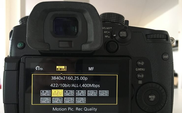 Panasonic GH5 Firmware Update 2.0 Released - 400Mbps ALL-I, 6K 4:3 Anamorphic and more
