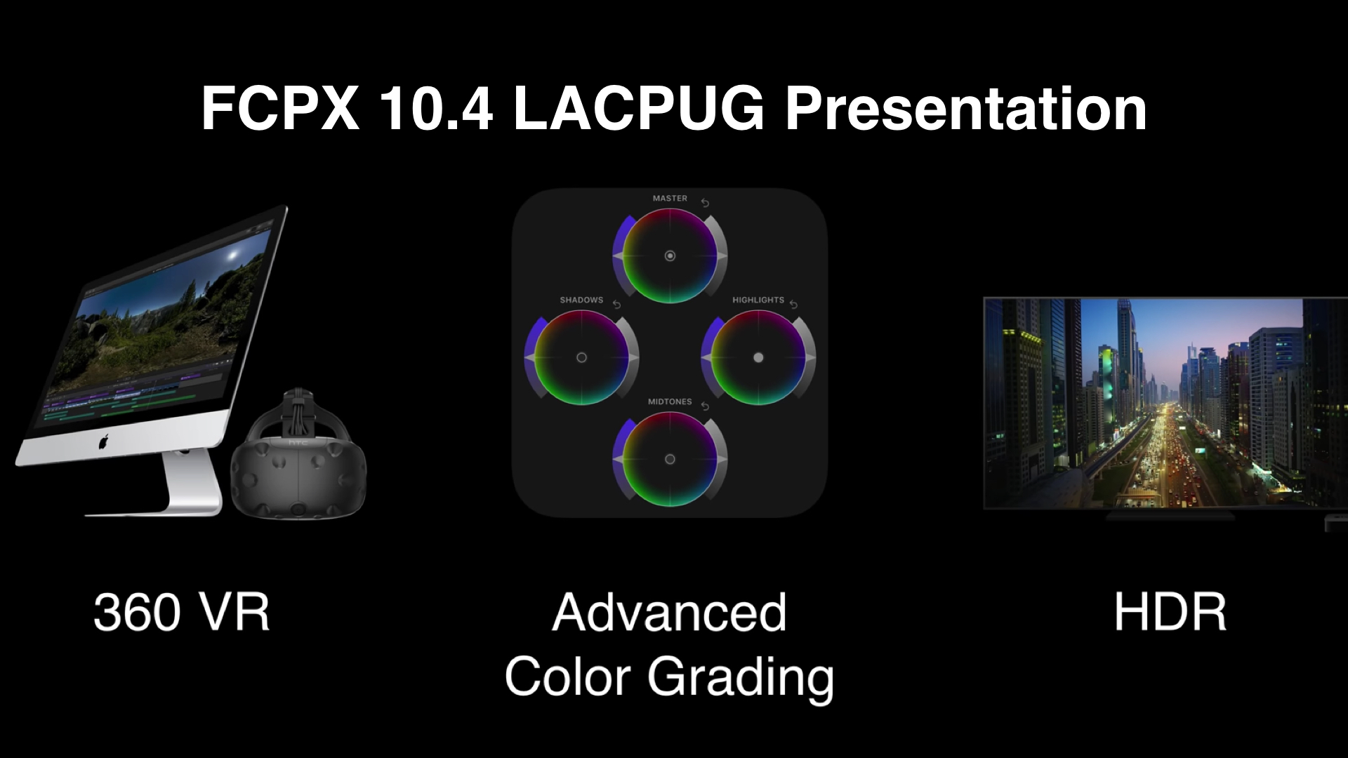 FCPX 10.4の新機能 － グレーディング、360°映像編集、HDR対応などを追加