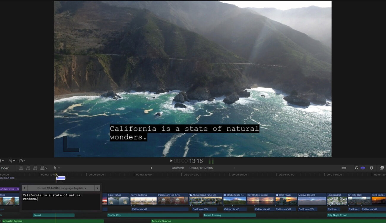 Apple Final Cut Pro Updated with new ProRes RAW Video Format and Advanced Closed Captioning
