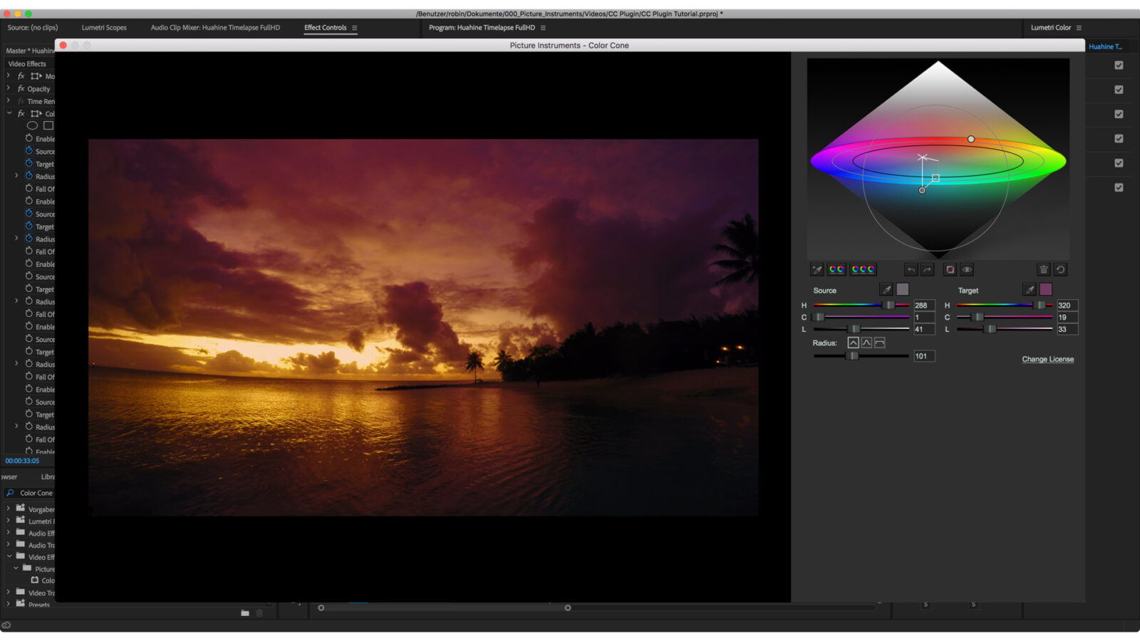 Picture Instruments Introduces Color Cone Plugin for Premiere and After ...