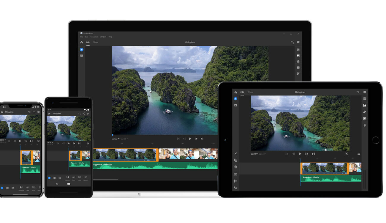 Adobe Project Rush - Desktop, iOS, Android Editing for Content Creators