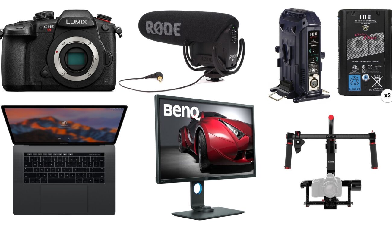 This Week’s Top 10 Deals for Filmmakers – GH5S, Gimbals, MacBook Pro, 4K Monitor and More