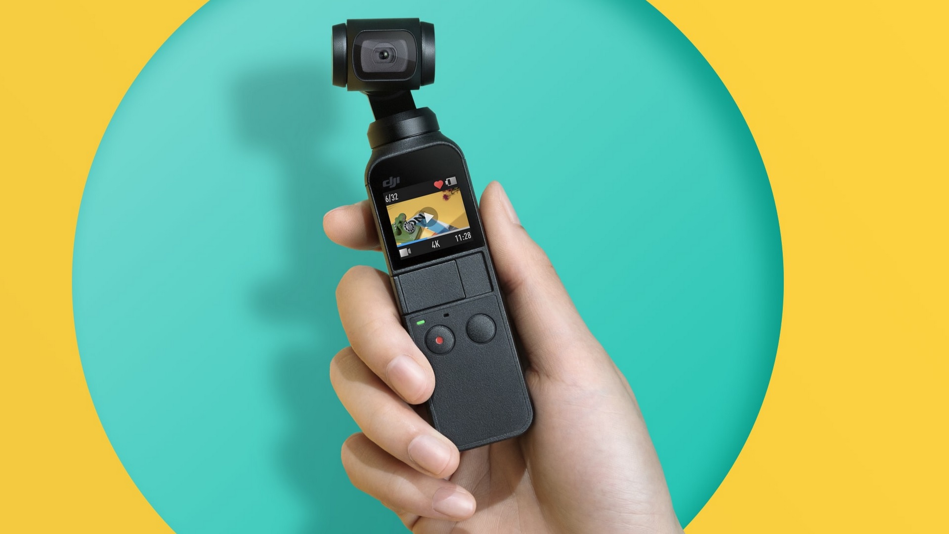 DJI Osmo Pocket - Pequeña cámara estabilizada de 3 ejes con grabación en 4K a 60 fps