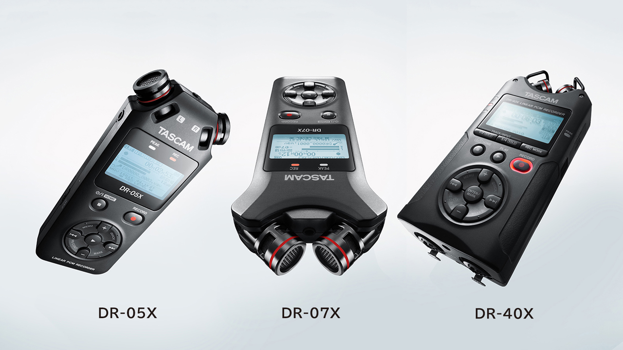 Lanzamiento de la serie de grabadoras de audio Tascam DR-X