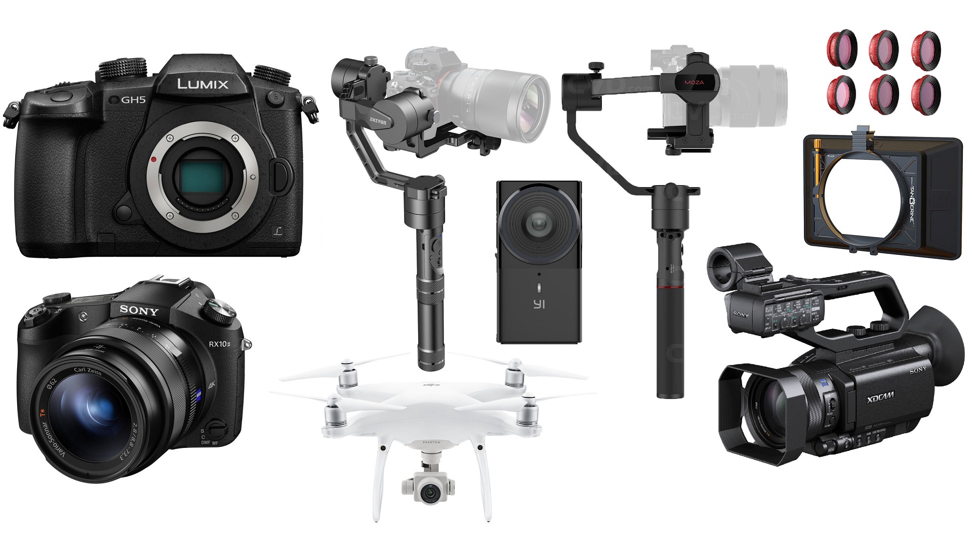 Las 10 mejores ofertas para cineastas de esta semana – DJI Phantom 4, GH5, Sony RX10 II, gimbals y más