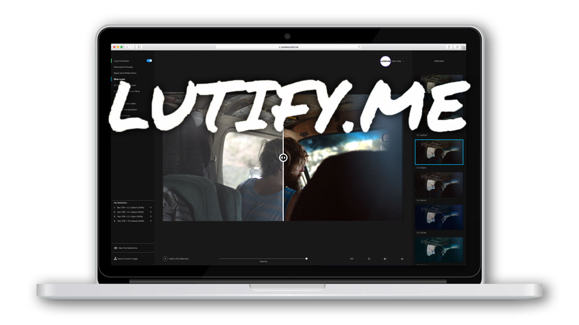 Lutify.me – Previsualiza LUTs y crea looks en un navegador web