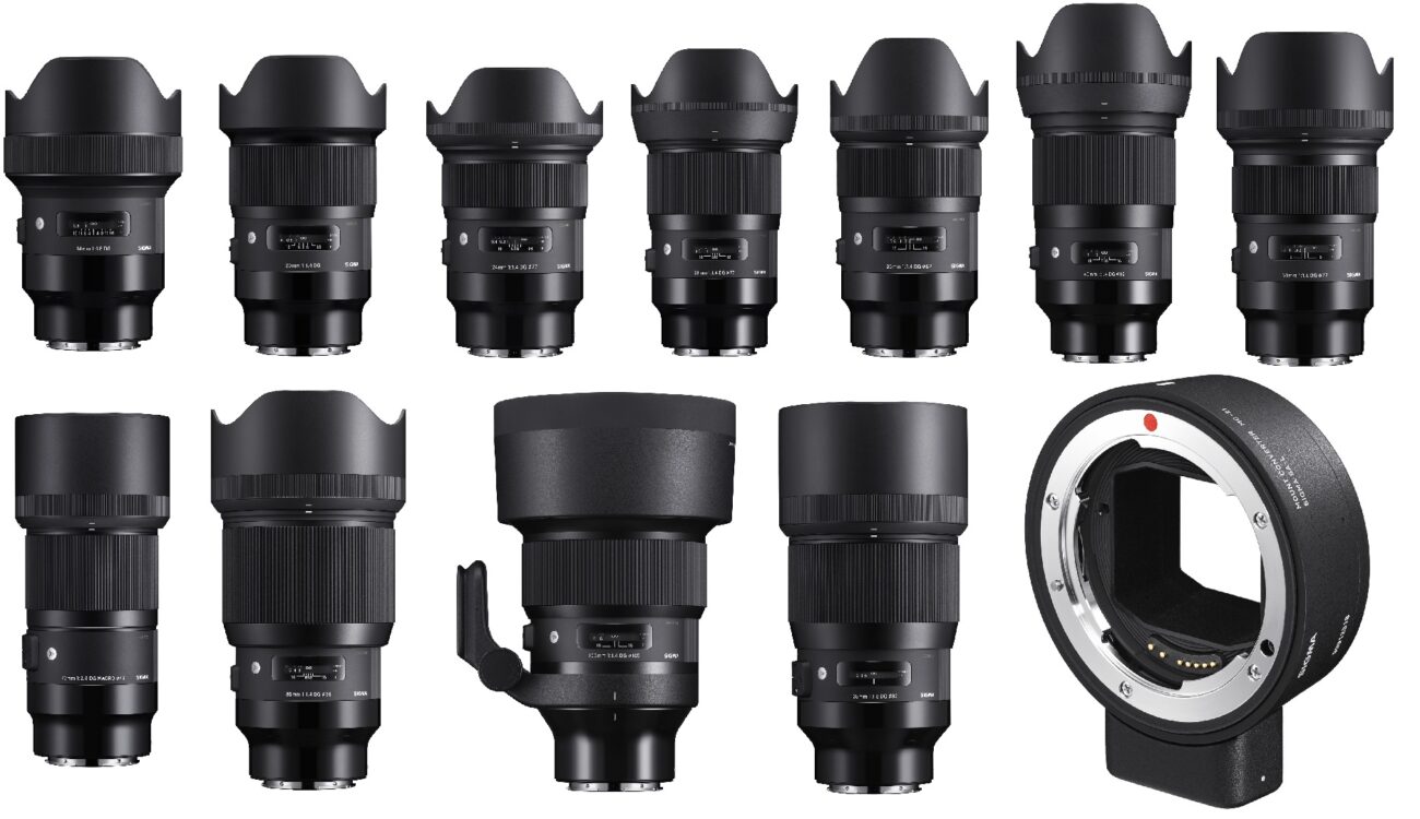 SIGMA Announces 11 New Prime L-Mount Lenses and MC-21 Converter
