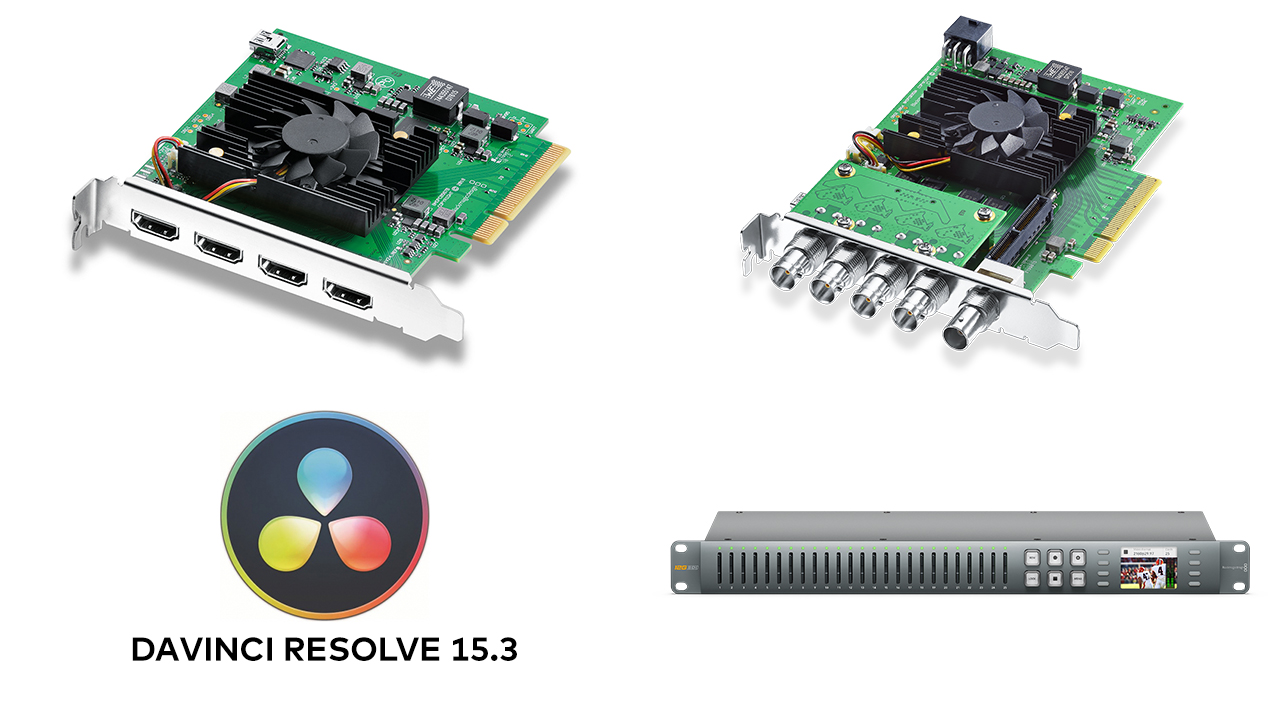 Blackmagic presenta los nuevos productos DeckLink y la actualización 15.3 de DaVinci Resolve