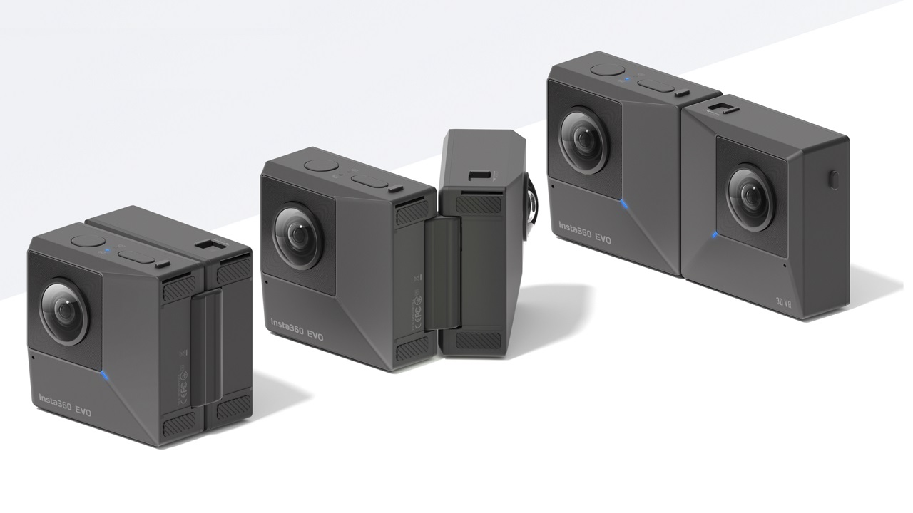 Anuncian la Insta360 EVO – graba video 3D de 180° o 360° con una cámara plegable