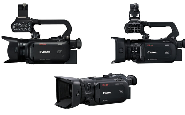 Canon XA40, XA50, XA55 and LEGRIA HF G50, HF G60 Camcorders Announced