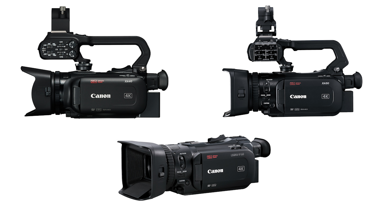 Anuncian videocámaras Canon XA40, XA50, XA55 y LEGRIA HF G50, HF G60