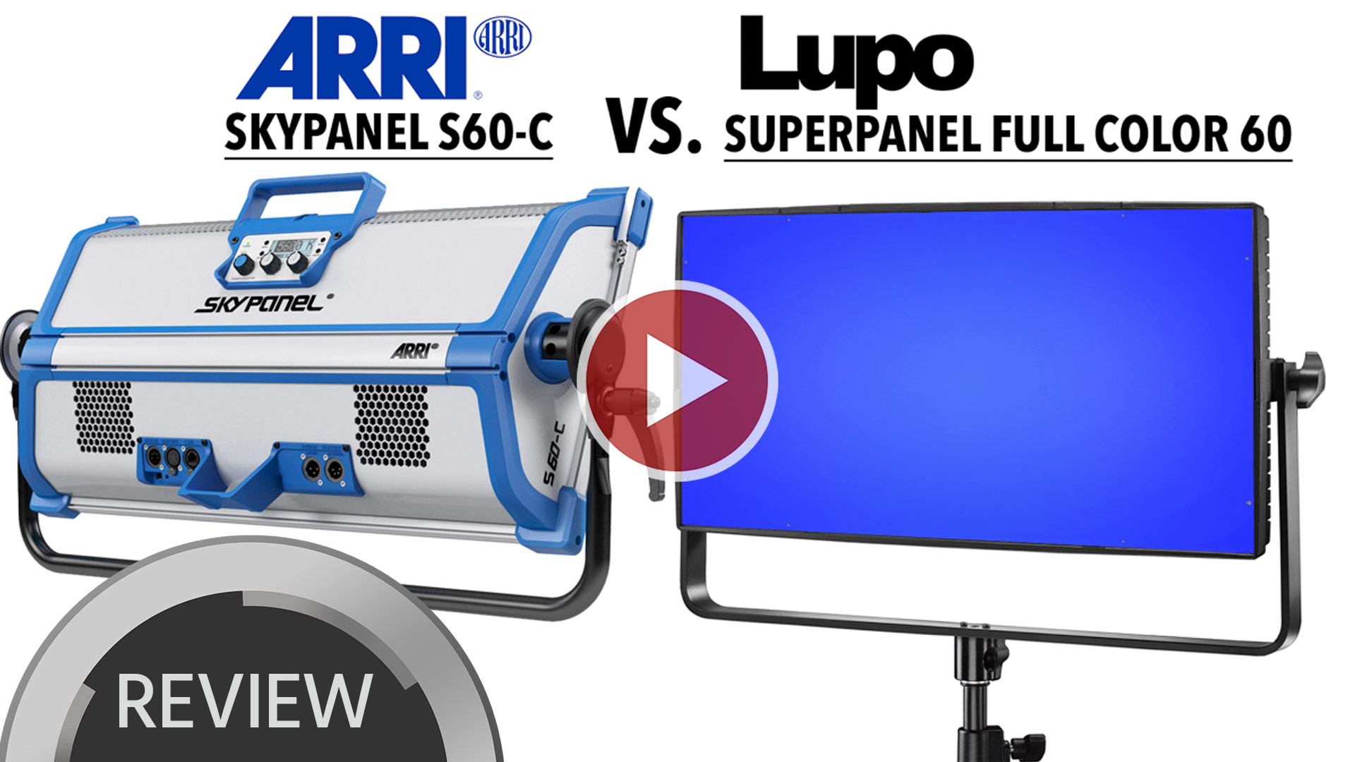 Reseña comparativa: ARRI Skypanel S60-C vs. Lupo Superpanel Full Color 60