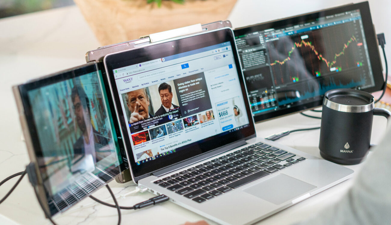 TRIO — Triple Your Laptop Screen While Working On the Go