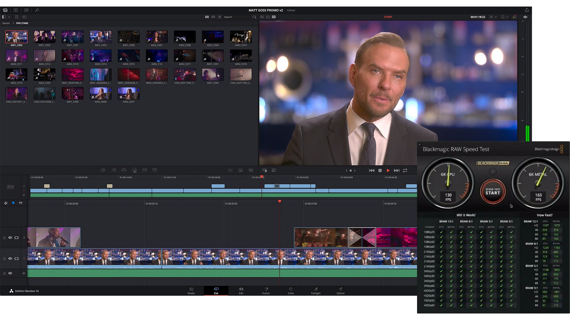 ブラックマジックデザインがdavinci Resolve 16 1 Betaとraw Speed Testを発表 Cined