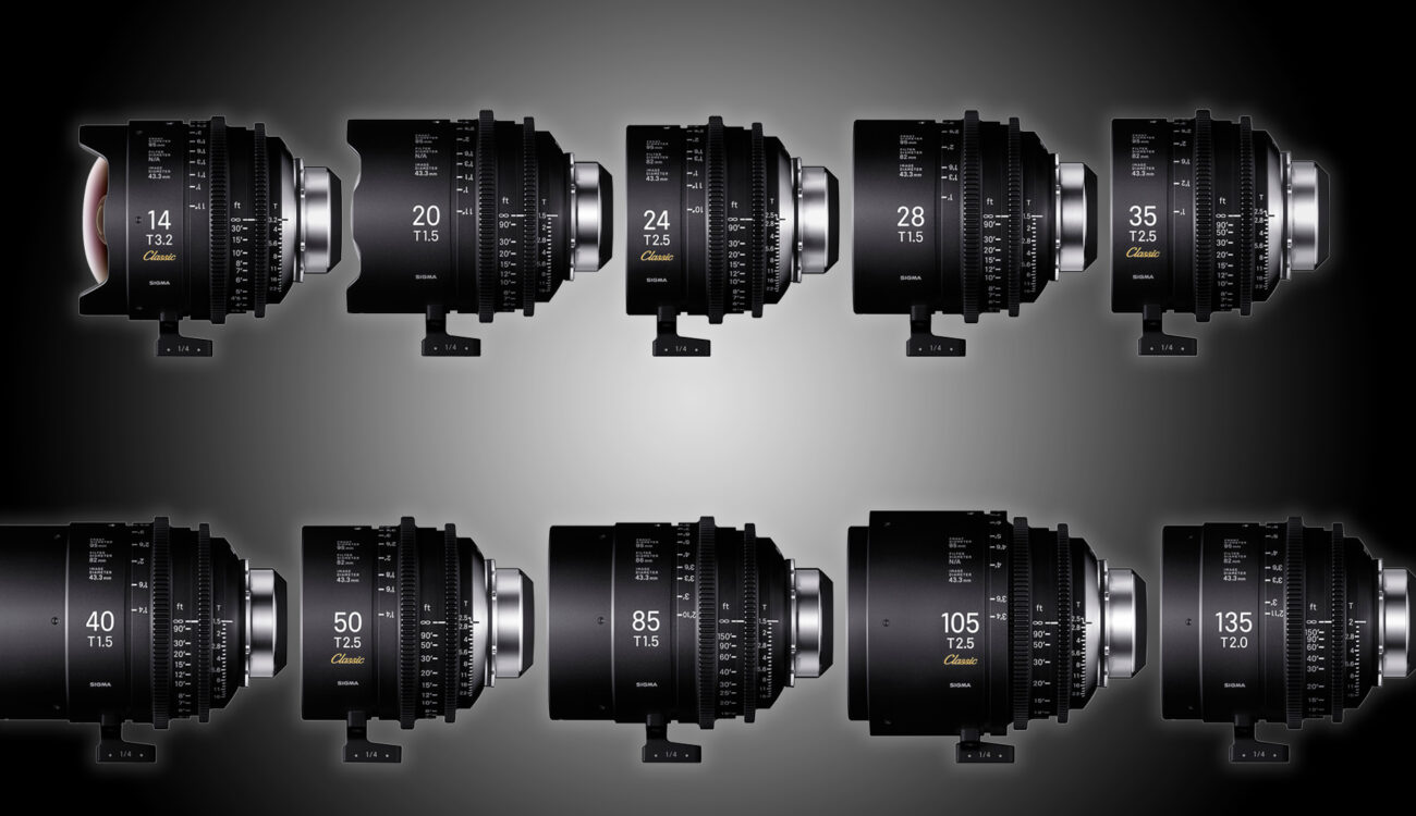 New SIGMA Cine Primes – Whole New Classic Primes and T1.5 PL Versions with Cooke /i