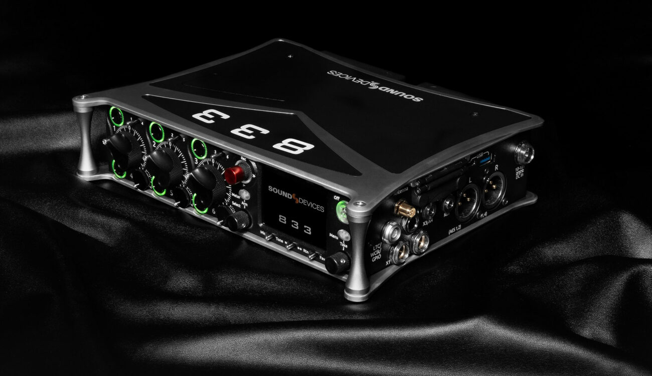 Sound Devices 833 Announced - Portable Compact Mixer-Recorder