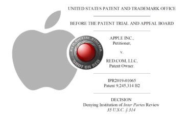 Apple's Patent Challenge Against RED Dismissed - RED RAW Patent Remains Valid
