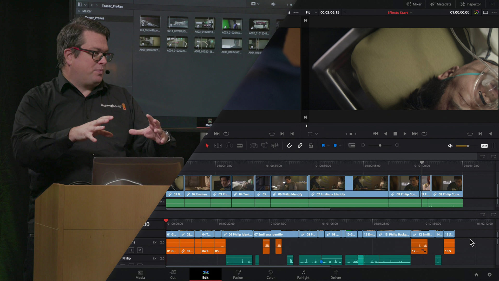 Taller de Blackmagic Design DaVinci Resolve 16 con Simon Hall - Conceptos básicos de edición