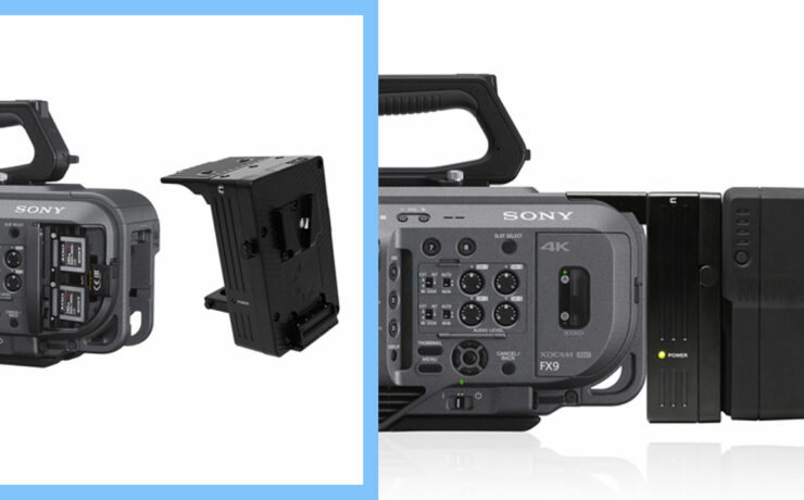 Sony PXW-FX9 V-Mount and Gold Mount Battery Plates from Core SWX Announced