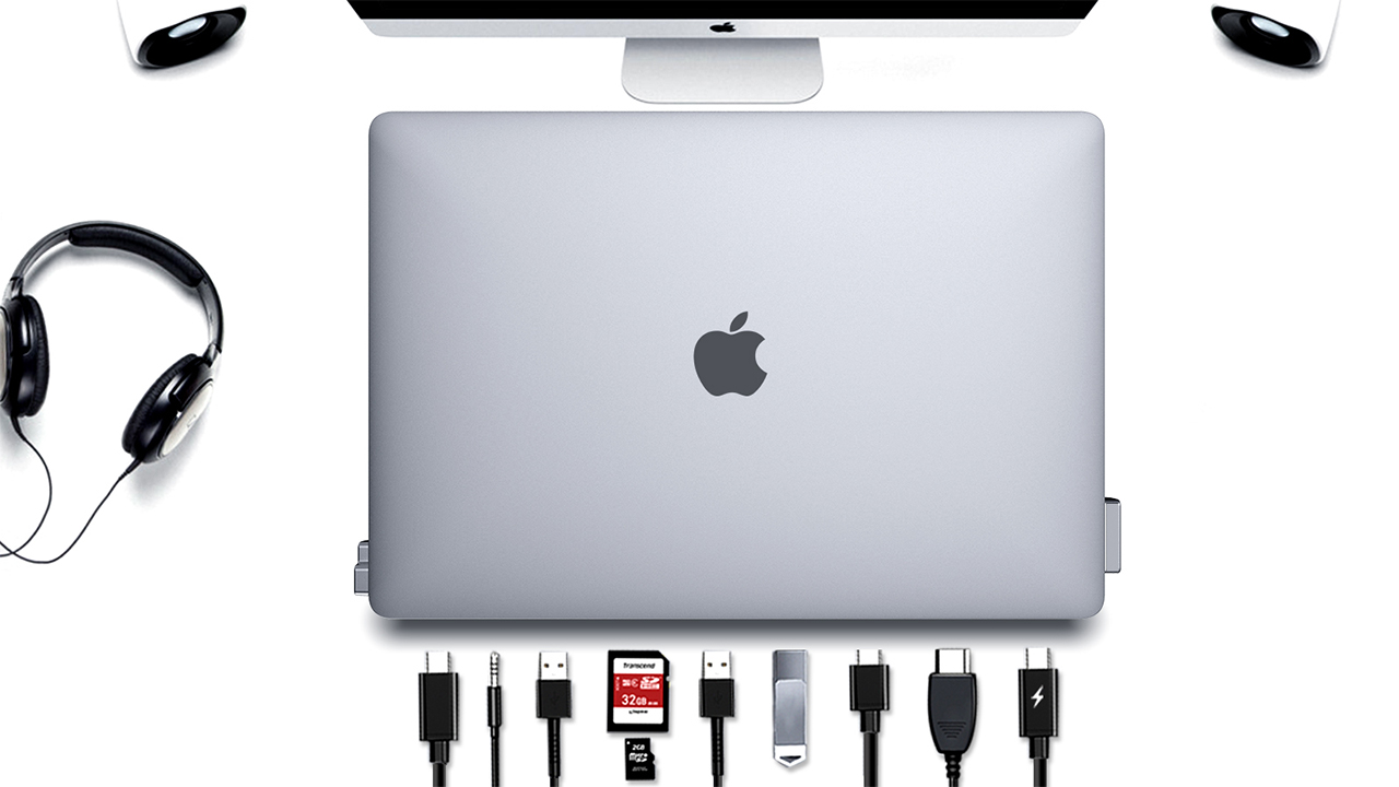 Concentrador DGRule Thunderbolt 3 - todos los puertos necesarios agregados a MacBook Pros