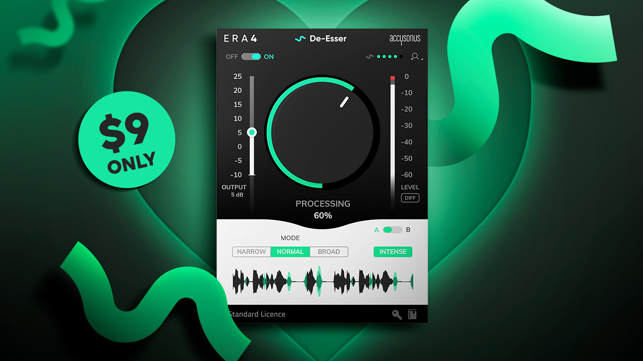 ERA 4 De-Esser プラグインがスペシャル価格に － 2月14日まで