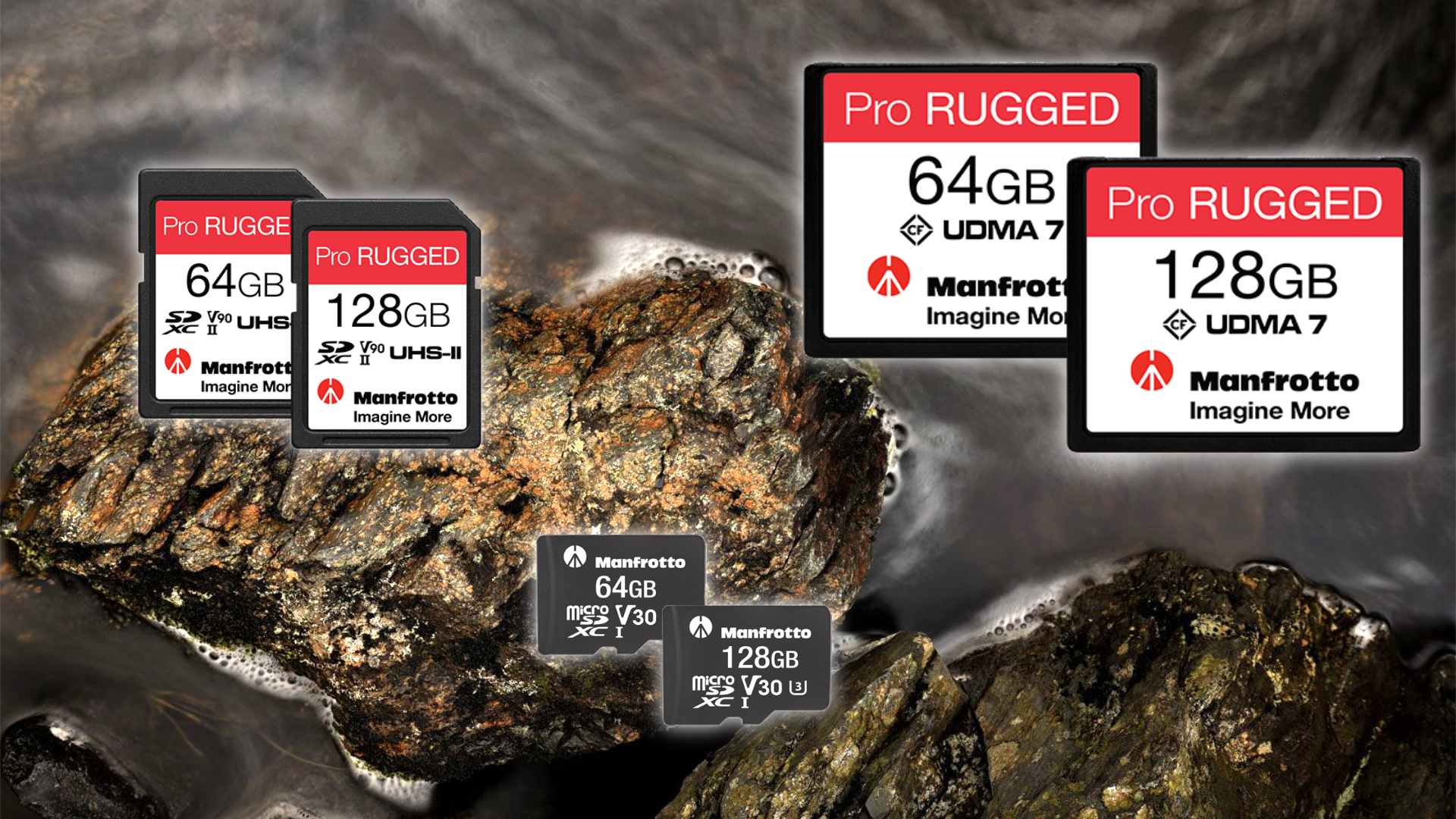 マンフロットが‘Pro Rugged’ SD、microSD、CFカードを海外で発売