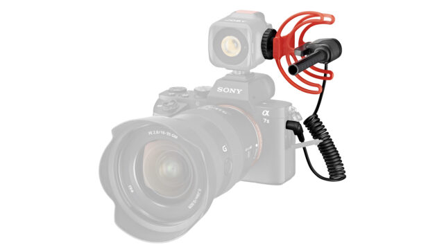 JOBY Wavo attached to a headlight on Sony A7II (Credits: Vitec Group / JOBY)